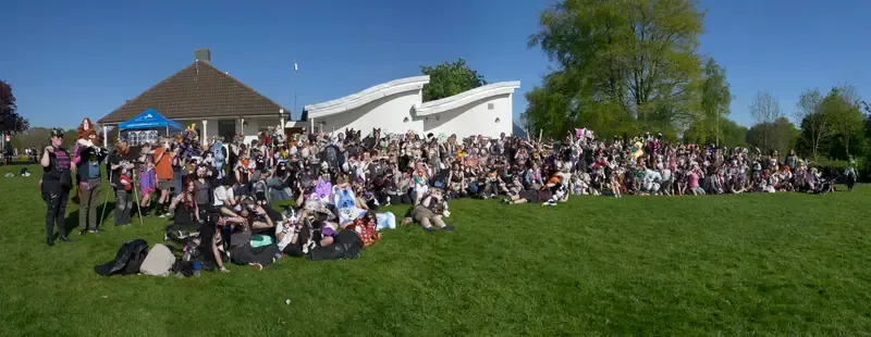 Attendees gathered at Pups In The Park 3